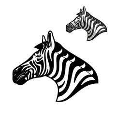 Zebra Head African Wild Animal Muzzle Icon