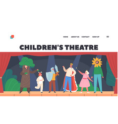 Children Theatre Landing Page Template Kids