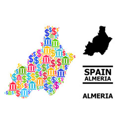 Collage Map Almeria Province