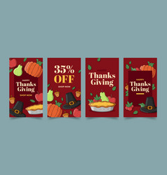 Hand Drawn Thanksgiving Instagram Stories Design