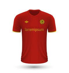 Realistic Soccer Shirt Roma 2022 Jersey Template