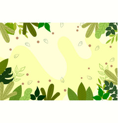 Flat Fresh Leaf Background Design