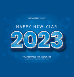 Happy New Year 2023 Editable Text Effect