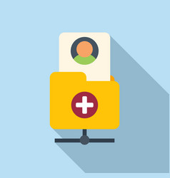 Clinic Health Folder Icon Flat Doctor