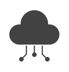 Cloud Data Distribution Icon Image