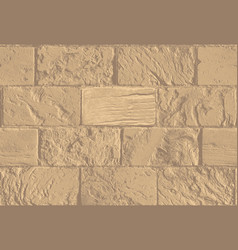 Seamless Pattern With Old Beige Brick Wall