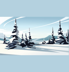 Winter Pine Landscape