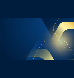 Abstract Blue And Gold Background