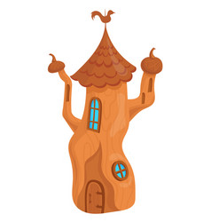 Fantasy House In Medieaval Style Cartoon Fairy