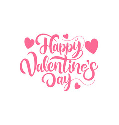 Happy Valentines Day Hand Drawn Lettering