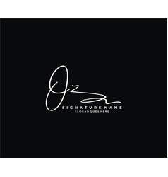 Letter Oz Signature Logo Template