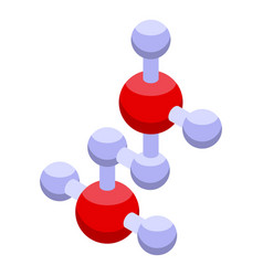 Biodegradable Atoms Icon Isometric Style