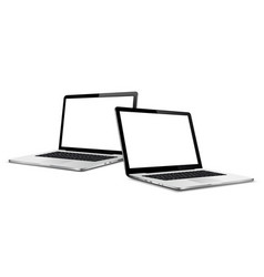 Two Laptops With Blank Space