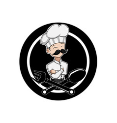 Master Old Chef Cartoon