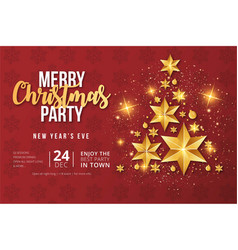 Merry Christmas Party Flyer Template Design