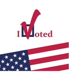 Text Design Concept I Voted Voting In America