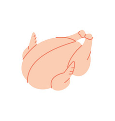 Whole Chicken Body Icon Fresh Meat