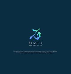 Beauty Women Logo With Monogram Initial Z