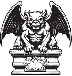 Gothic Sentinel Design Of Gargoyle Full Body