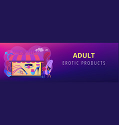 Sex Shop Concept Banner Header