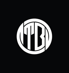 Tb Logo Monogram Shield Inside Circle Shape