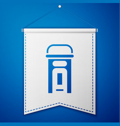 Blue London Phone Booth Icon Isolated On