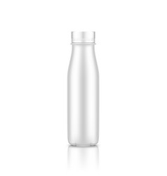 Yogurt Plastic Bottle Mockup Isolated On White