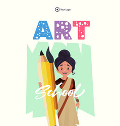 Art School Portrait Template Design