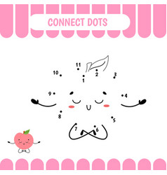 Connect Dots Game For Preschool Kids Peach