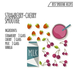 Strawberry Cherry Smoothie Recipe Hand Dr