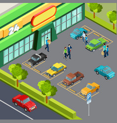 Supermarket With Car Parking