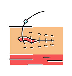 Suturing Wound Color Icon