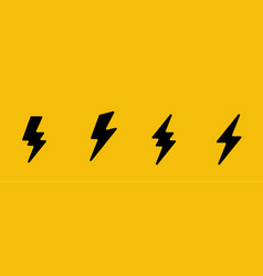 Thunder Energy Flash Bolt Icon Logo