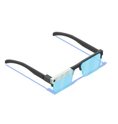 Smart Glasses Icon Isometric Wearable