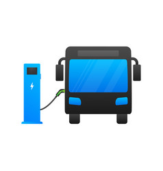 Electric City Bus Bus Charging Ev Icon