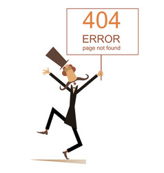 Error 404 Page Not Found Concept Webpage Banner