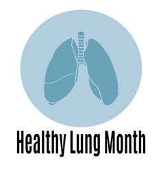 Healthy Lung Month Idea For A Poster Banner