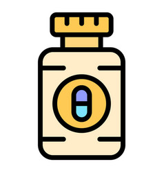 Veterinary Clinic Capsule Icon Flat