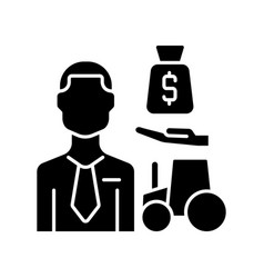 Agricultural Lender Black Glyph Icon