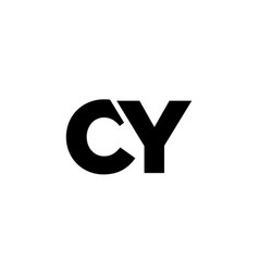 Letter C And Y Cy Logo Design Template Minimal