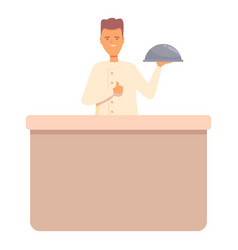 Tablet Cook Class Icon Cartoon Online