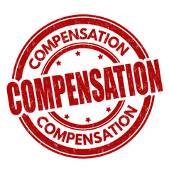 Compensation Grunge Rubber Stamp