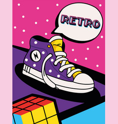 Retro Sneaker Poster