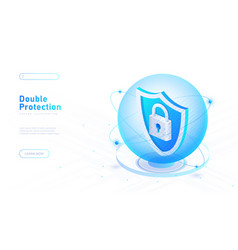 Double Protection White Poster