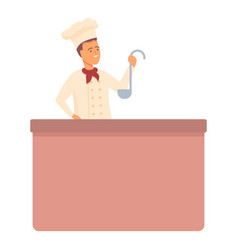 Hand Cook Class Icon Cartoon Online