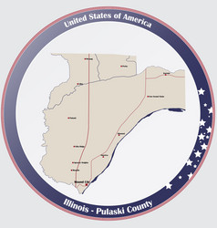 Map Of Pulaski County In Illinois