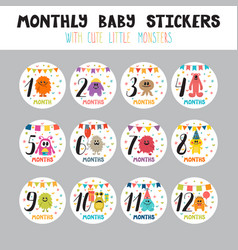 Monthly Baby Stickers For Little Girls And Boys