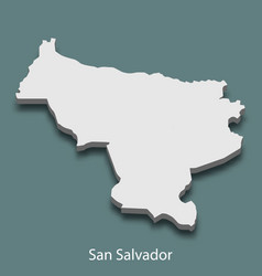 3d Isometric Map Of San Salvador Is A City Of El