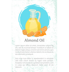 Almond Nuts Hair Oil In Glass Postcard