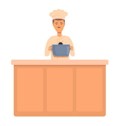 Kitchen Class Icon Cartoon Online Food